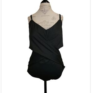 Embrace Your Curves Black One Piece Swimsuit Size 3X 24W-26W